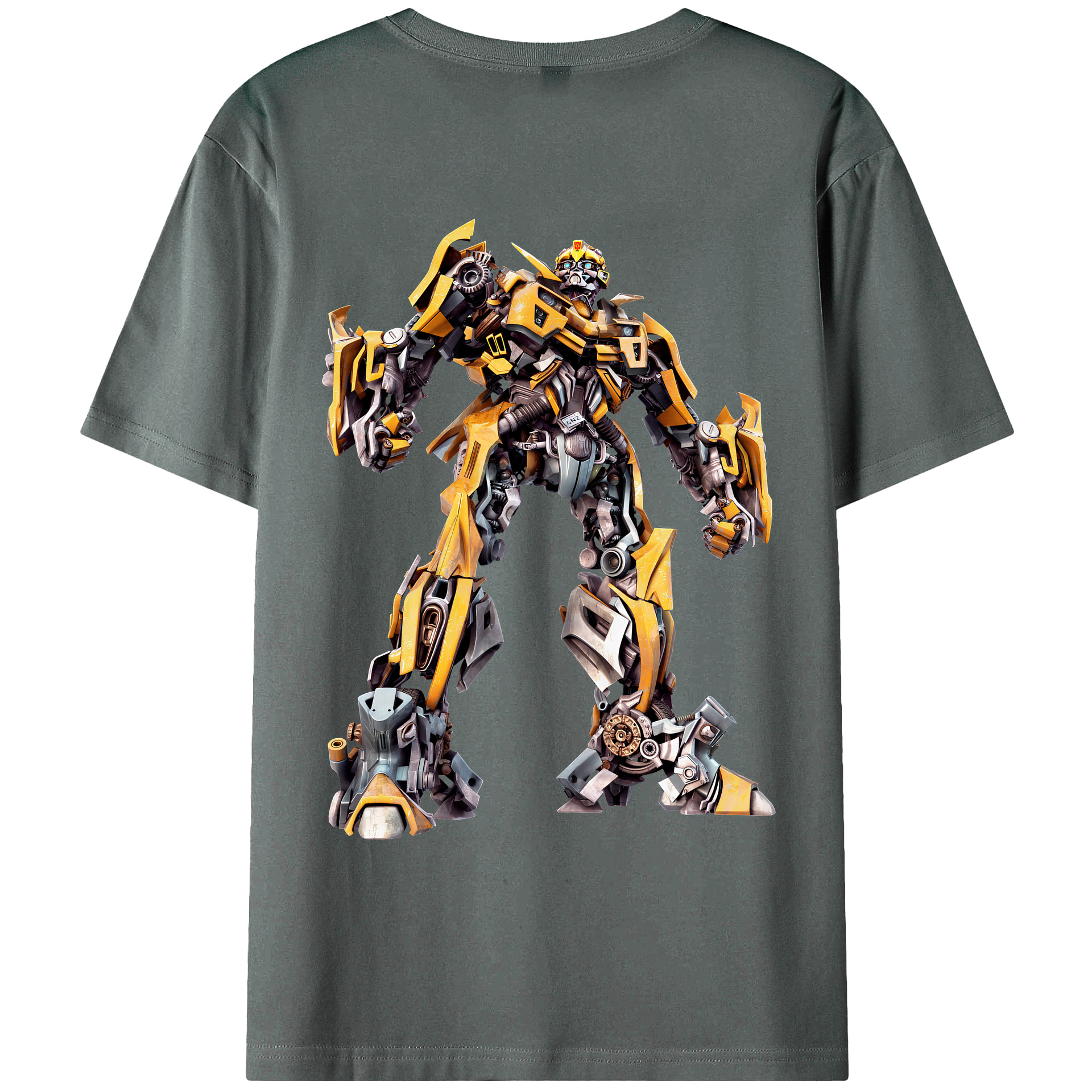 （画像用） Transformers トランスフォーマー 綿100％ メンズ半袖Tシャツ（バックプリント） 通気性